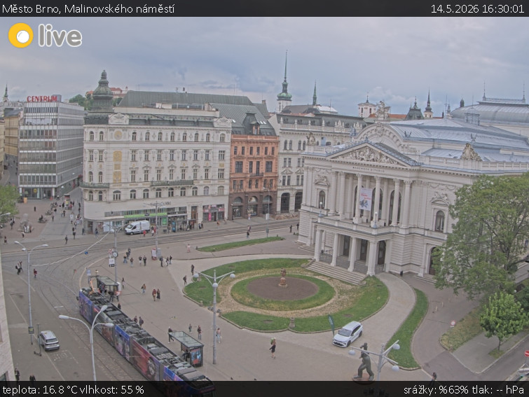 Město Brno - Malinovského náměstí - 14.5.2026 v 16:30