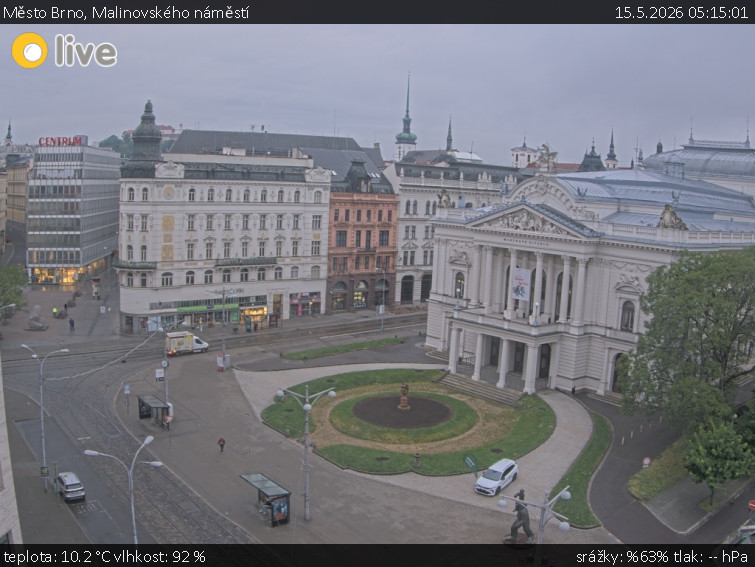 Město Brno - Malinovského náměstí - 15.5.2026 v 05:15