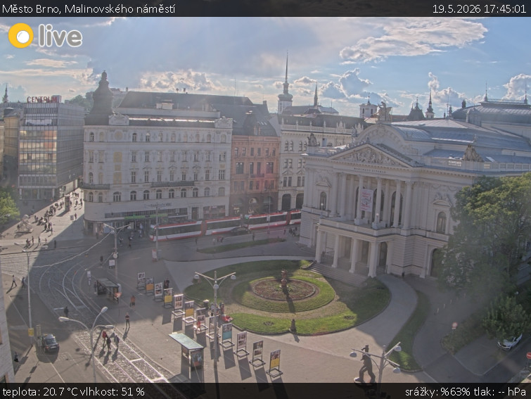 Město Brno - Malinovského náměstí - 19.5.2026 v 17:45