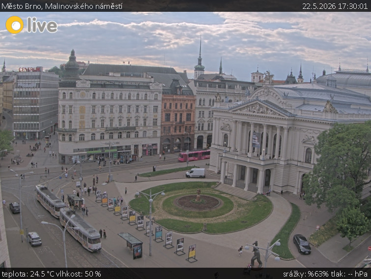 Město Brno - Malinovského náměstí - 22.5.2026 v 17:30