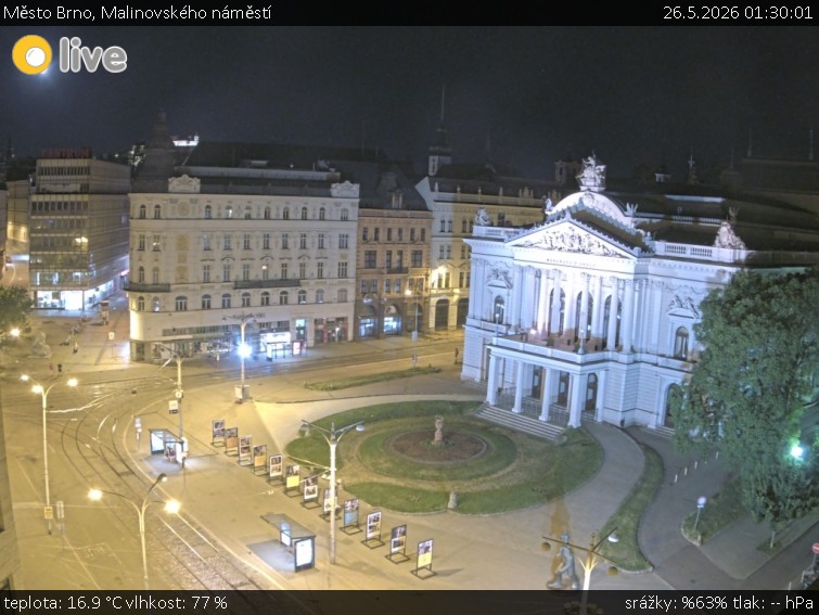 Město Brno - Malinovského náměstí - 26.5.2026 v 01:30