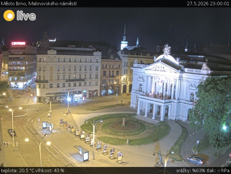 Město Brno - Malinovského náměstí - 27.5.2026 v 23:00