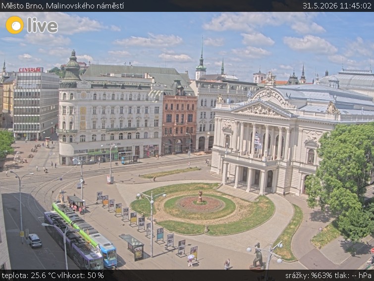 Město Brno - Malinovského náměstí - 31.5.2026 v 11:45