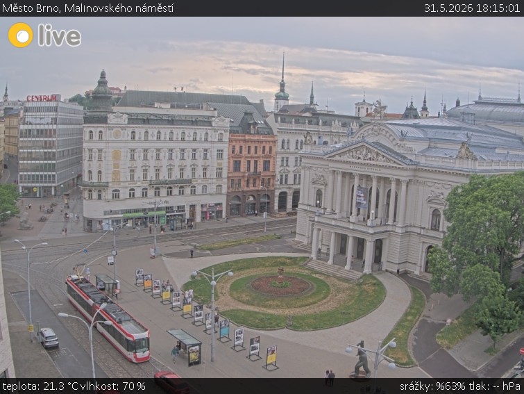 Město Brno - Malinovského náměstí - 31.5.2026 v 18:15