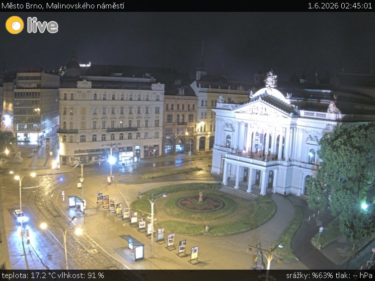 Město Brno - Malinovského náměstí - 1.6.2026 v 02:45