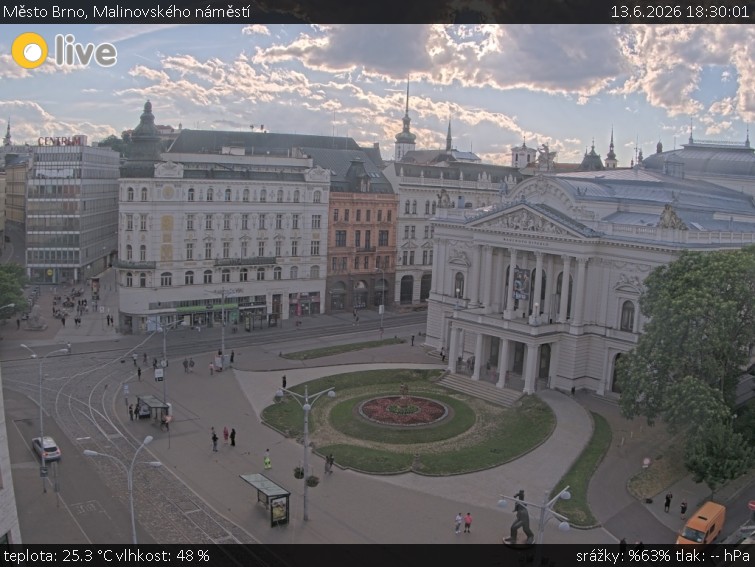 Město Brno - Malinovského náměstí - 13.6.2026 v 18:30