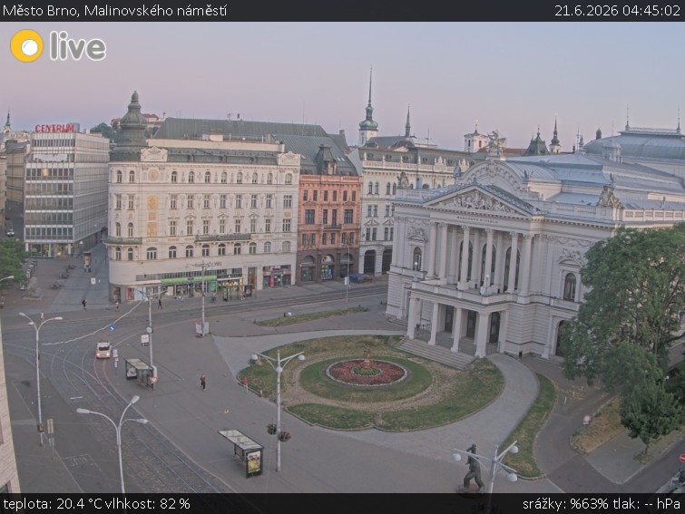 Město Brno - Malinovského náměstí - 21.6.2026 v 04:45