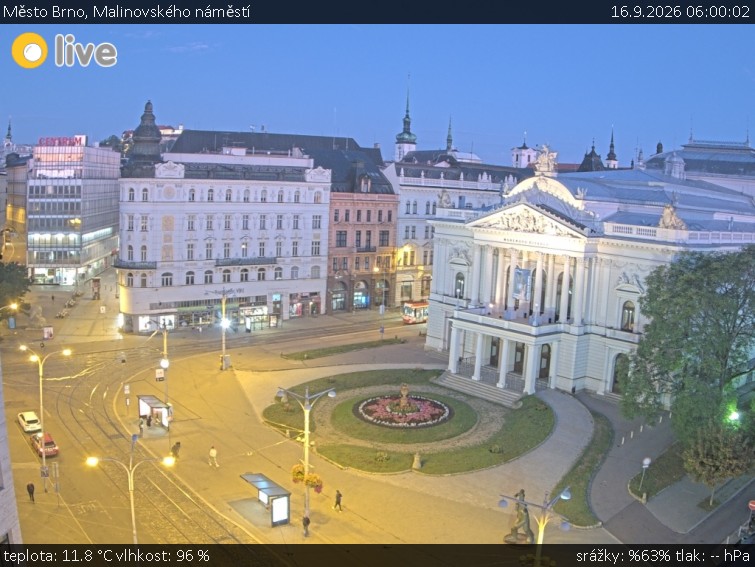 Město Brno - Malinovského náměstí - 16.9.2026 v 06:00