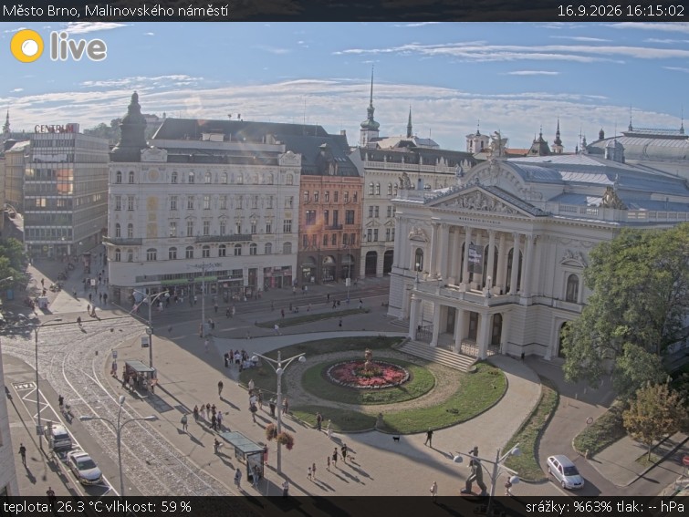 Město Brno - Malinovského náměstí - 16.9.2026 v 16:15