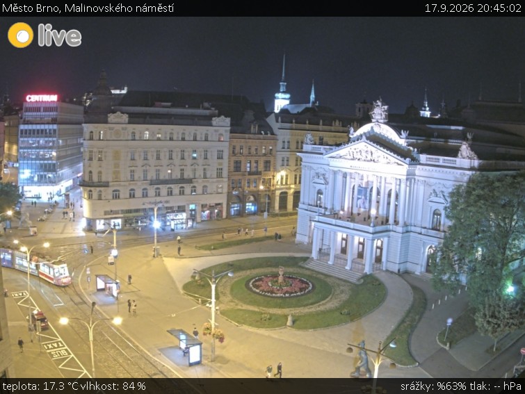 Město Brno - Malinovského náměstí - 17.9.2026 v 20:45