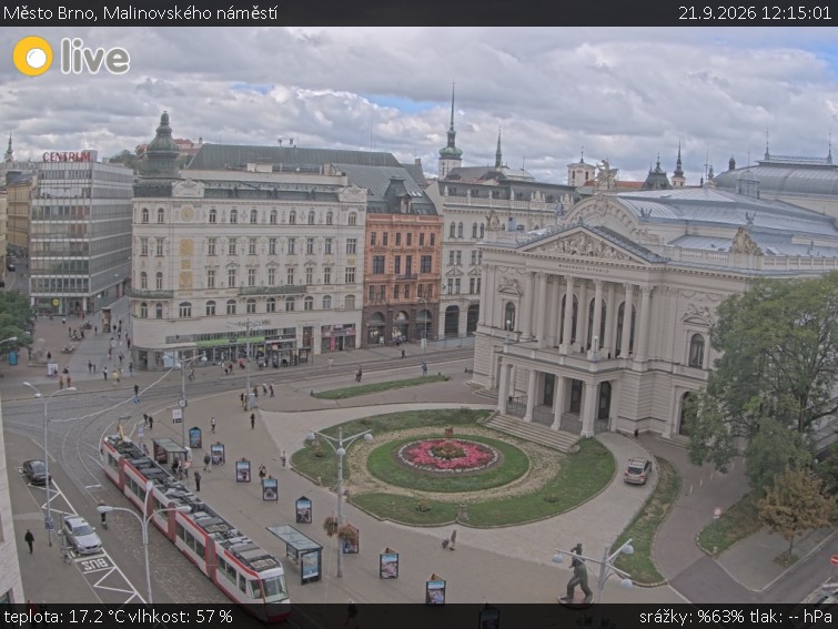 Město Brno - Malinovského náměstí - 21.9.2026 v 12:15