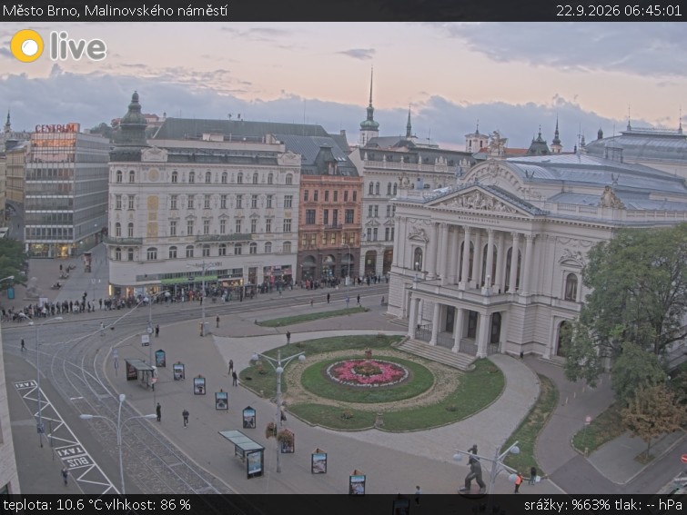 Město Brno - Malinovského náměstí - 22.9.2026 v 06:45