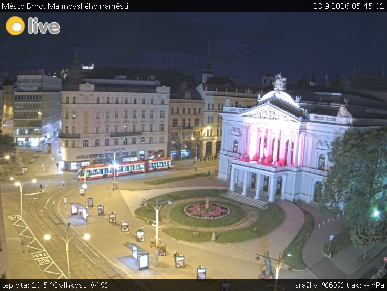 Město Brno - Malinovského náměstí - 23.9.2026 v 05:45