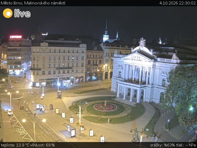 Město Brno - Malinovského náměstí - 4.10.2026 v 22:30