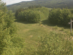 Kamera na svahu B, pohled od chaty