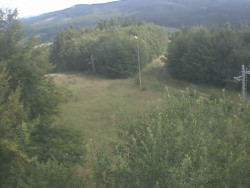 Kamera na svahu B, pohled od chaty