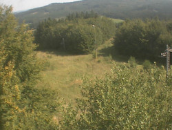 Kamera na svahu B, pohled od chaty