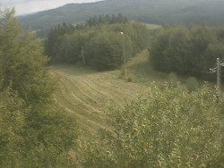 Kamera na svahu B, pohled od chaty