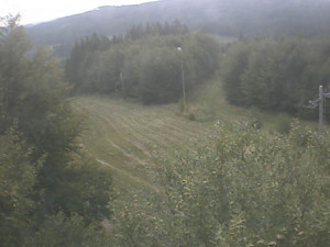 Skiareál Troják - Kamera na svahu B, pohled od chaty - 18.9.2025 v 09:50