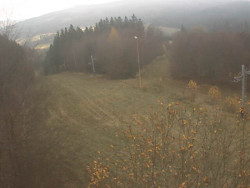 Kamera na svahu B, pohled od chaty