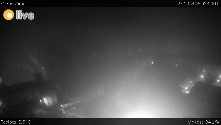 Město Vsetín - Vsetín zámek - 25.10.2025 v 03:00 Město Vsetín - Vsetín zámek - 25.10.2025 v 03:00