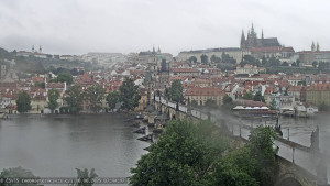 Město Praha - Pražský hrad, Karlův most, Vltava - 16.6.2025 v 07:45