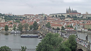 Město Praha - Pražský hrad, Karlův most, Vltava - 16.6.2025 v 10:45