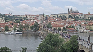 Město Praha - Pražský hrad, Karlův most, Vltava - 16.6.2025 v 12:30