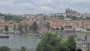 Město Praha - Pražský hrad, Karlův most, Vltava - 16.6.2025 v 12:45