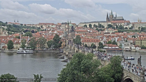 Město Praha - Pražský hrad, Karlův most, Vltava - 16.6.2025 v 13:00