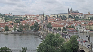 Město Praha - Pražský hrad, Karlův most, Vltava - 16.6.2025 v 13:15