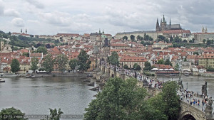 Město Praha - Pražský hrad, Karlův most, Vltava - 16.6.2025 v 14:45