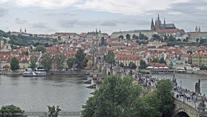 Město Praha - Pražský hrad, Karlův most, Vltava - 16.6.2025 v 16:45