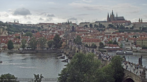 Město Praha - Pražský hrad, Karlův most, Vltava - 16.6.2025 v 17:45