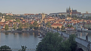Město Praha - Pražský hrad, Karlův most, Vltava - 1.7.2025 v 05:30