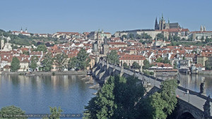 Město Praha - Pražský hrad, Karlův most, Vltava - 1.7.2025 v 07:45