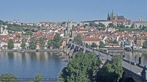 Město Praha - Pražský hrad, Karlův most, Vltava - 1.7.2025 v 08:15