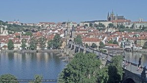 Město Praha - Pražský hrad, Karlův most, Vltava - 1.7.2025 v 08:45