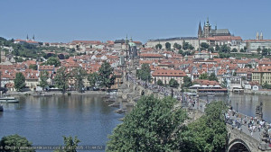 Město Praha - Pražský hrad, Karlův most, Vltava - 1.7.2025 v 11:45
