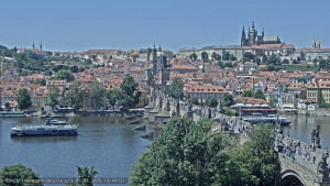 Město Praha - Pražský hrad, Karlův most, Vltava - 1.7.2025 v 13:45