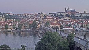 Město Praha - Pražský hrad, Karlův most, Vltava - 2.7.2025 v 04:45