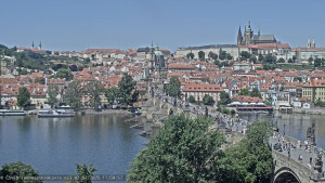 Město Praha - Pražský hrad, Karlův most, Vltava - 2.7.2025 v 12:00