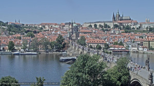 Město Praha - Pražský hrad, Karlův most, Vltava - 2.7.2025 v 12:45