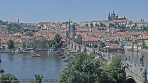 Město Praha - Pražský hrad, Karlův most, Vltava - 2.7.2025 v 13:45
