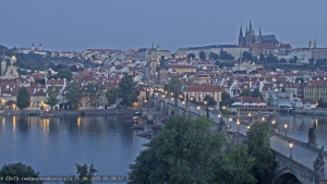 Město Praha - Pražský hrad, Karlův most, Vltava - 15.8.2025 v 05:30