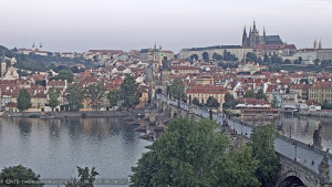 Město Praha - Pražský hrad, Karlův most, Vltava - 15.8.2025 v 06:00