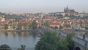 Město Praha - Pražský hrad, Karlův most, Vltava - 15.8.2025 v 06:30