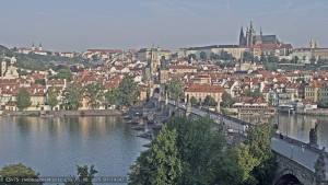 Město Praha - Pražský hrad, Karlův most, Vltava - 15.8.2025 v 07:15