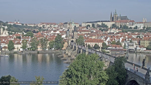 Město Praha - Pražský hrad, Karlův most, Vltava - 15.8.2025 v 08:30