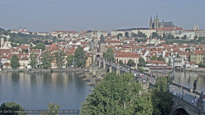 Město Praha - Pražský hrad, Karlův most, Vltava - 15.8.2025 v 08:45